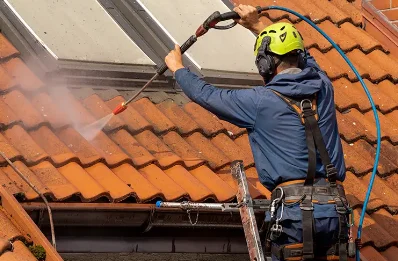 Démoussage et hydrofuge de toiture à Laguian-Mazous